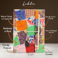 Quaderno Grande in Carta Lokta Patchwork Multicolore – 21 × 15 cm